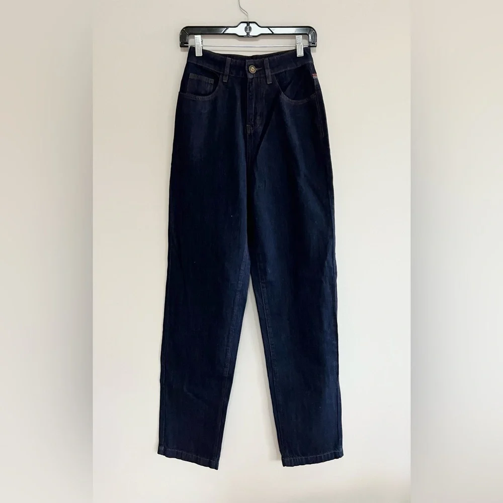 Bright & Beautiful NWT Bijou Rainbow Straight Leg Dark Wash Jeans, XXS/UK6 - Picture 3 of 13